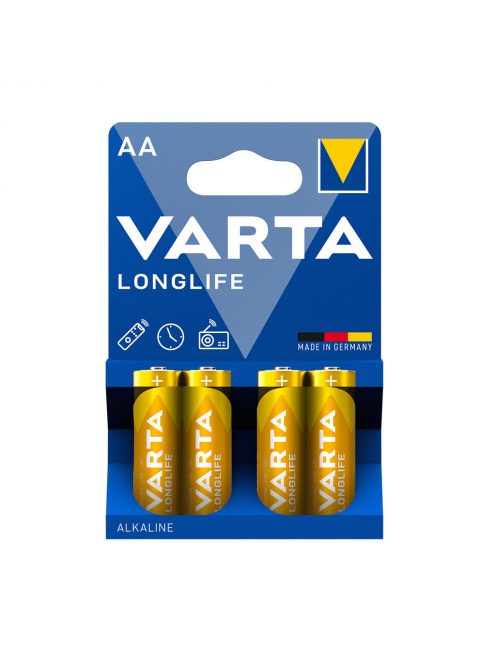 Elem AA ceruza LR06 Longlife 4 db/csomag, Varta 