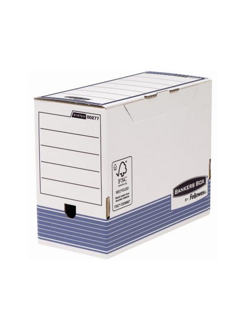 Archiváló doboz 150mm, Fellowes® Bankers Box System, 10 db/csomag, kék