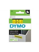 Feliratozógép szalag Dymo D1 S0720580/45018 12mmx7m ORIGINAL fekete/sárga