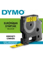 Feliratozógép szalag Dymo D1 S0720580/45018 12mmx7m ORIGINAL fekete/sárga