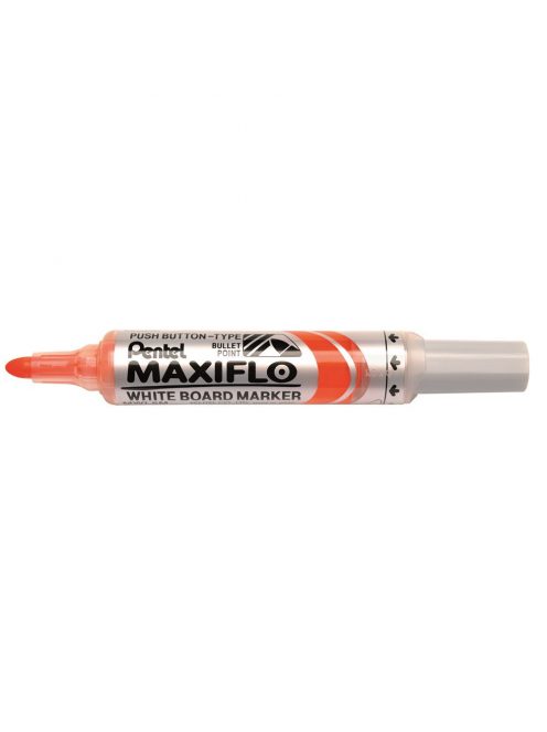 Táblamarker 2,5mm, kerek hegyű, Pentel Maxiflo narancssárga