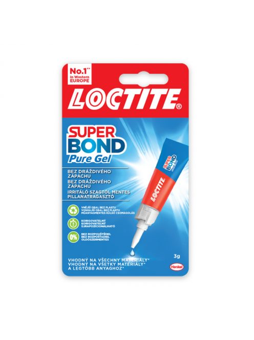 Pillanatragasztó 3g Loctite Super Bond Pure gél