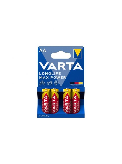 Elem AA ceruza LR06 Longlife Max Power 4 db/csomag, Varta