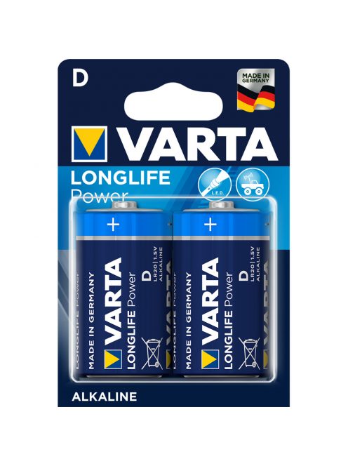 Elem góliát LR20D longlife Power 2 db/csomag, Varta 