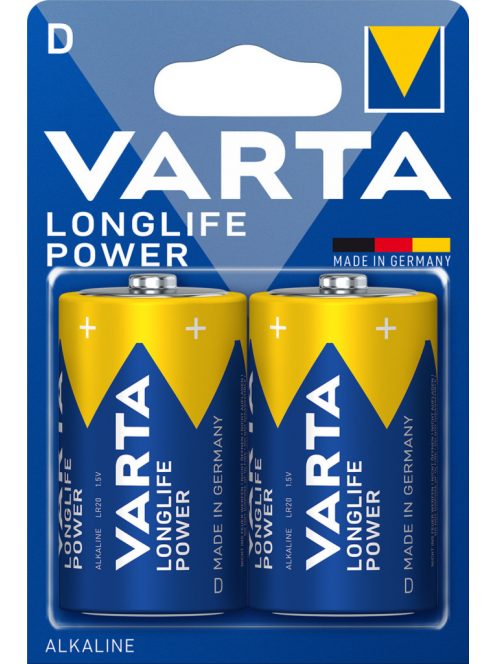 Elem góliát LR20D longlife Power 2 db/csomag, Varta 