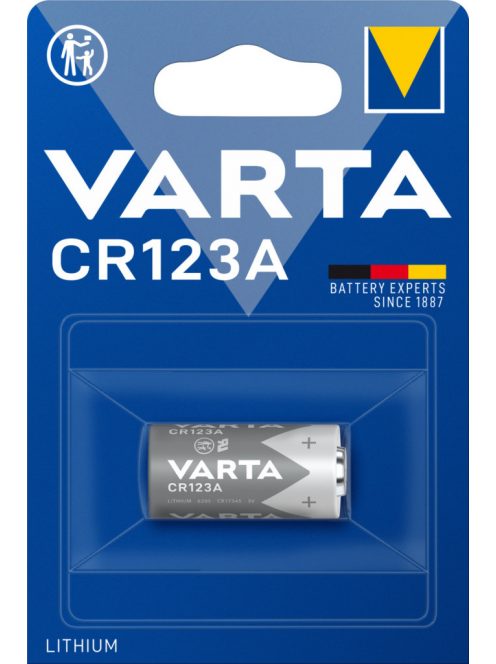 Fotóelem CR 123A 1 db/csomag, Varta 