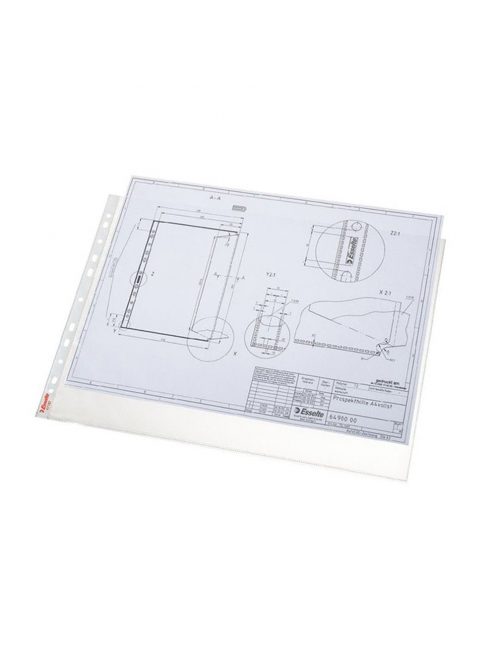 Genotherm lefűzhető, A3, 85 micron, narancsos felület, fekvő, Esselte 10 db/csom