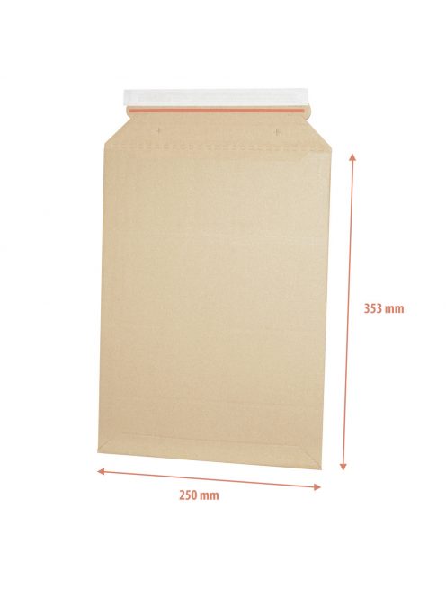 Csomagküldő webshop hullámkarton tasak B4, 235x337mm/250x353mm E-Flute