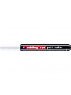 Lakkmarker 1-2mm, kerek Edding 791 fehér 