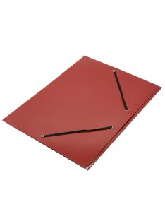 Gumis mappa FORNAX Glossy karton A/4 400 gr,piros