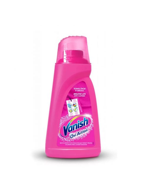 Folteltávolító gél színes ruhákhoz 1 liter Vanish Oxi Action pink