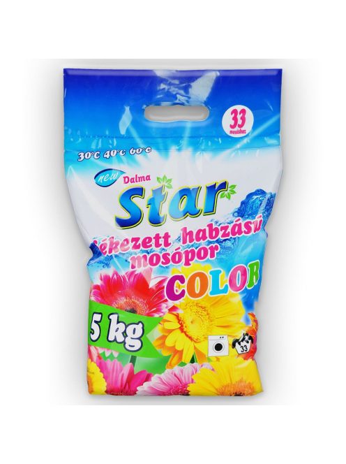 Mosópor 5 kg (33 mosás) színes ruhákhoz Dalma Star