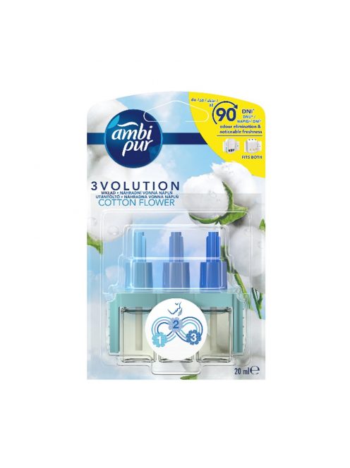 Légfrissítő elektromos utántöltő 20 ml Ambi Pur 3 Volution Cotton Flower