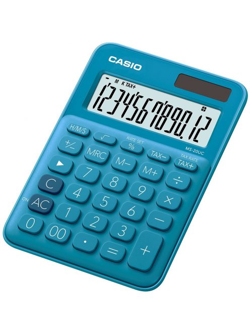 Számológép asztali 12 digit nagy kijelző Casio MS 20 UC kék