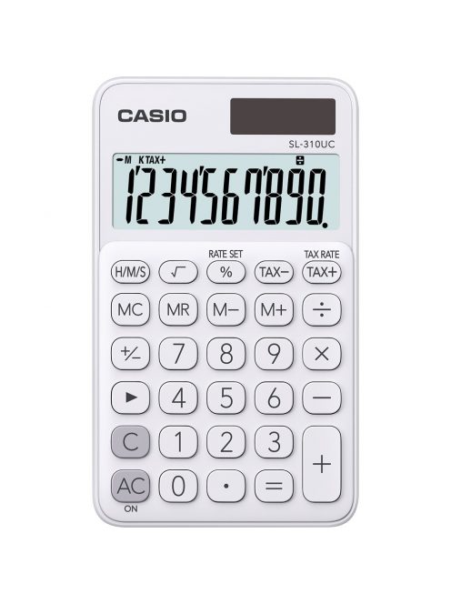 Zsebszámológép 10 digit Casio SL 310 fehér