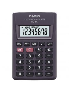 Zsebszámológép 8 digit Casio HL 4 fekete