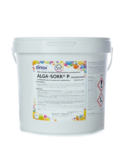 Fertőtlenítőszer 5 kg Alga-Sokk P Dinax