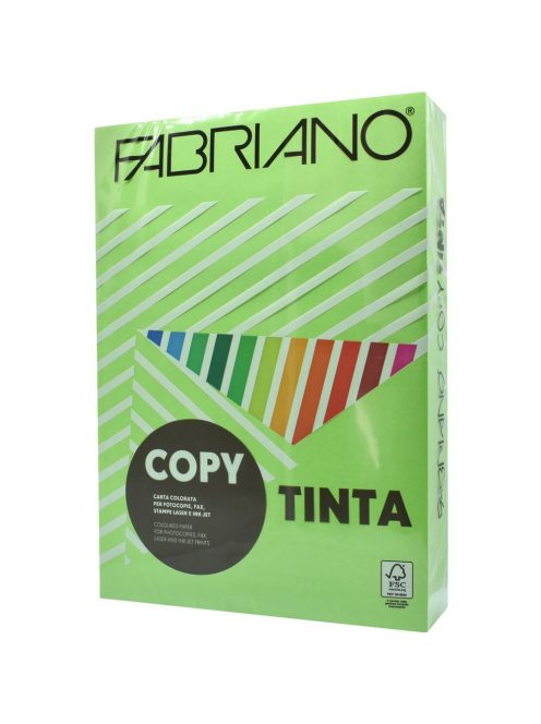 Másolópapír, színes, A4, 80g. Fabriano CopyTinta 500ív/csomag. intenzív világoszöld/verde pisello