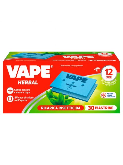 Szúnyogirtó utántöltő lap elektromos készülékhez 30 lap Herbal VAPE