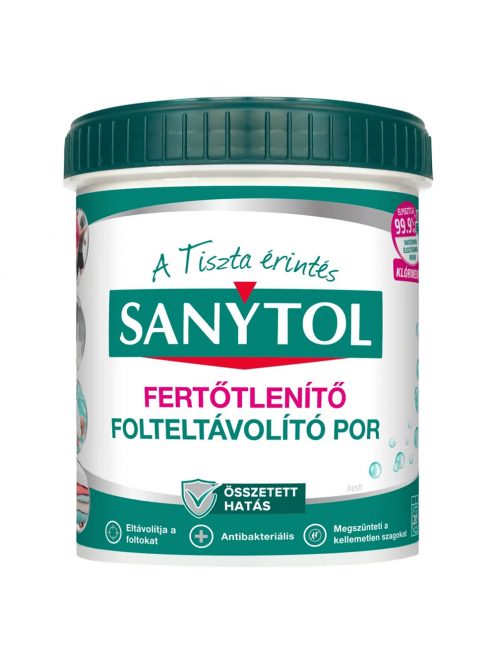 Fertőtlenítő mosószeradalék por 450 g Sanytol