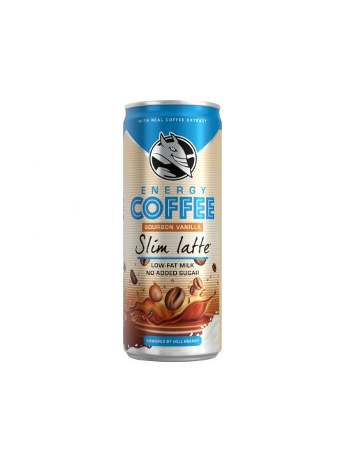 Kávéital 0,25l HELL Energy Coffee Slim Latte vanillia