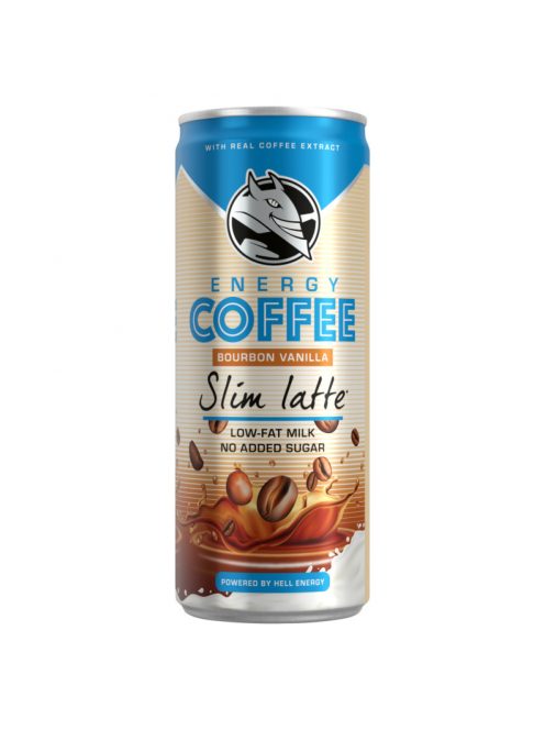 Kávéital 0,25l HELL Energy Coffee Slim Latte vanillia