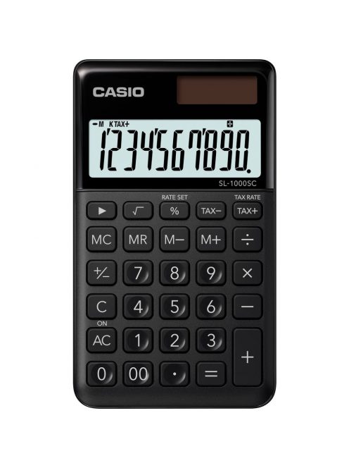 Zsebszámológép 10 digit Casio SL 1000 fekete