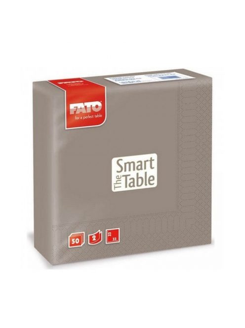 Szalvéta 2 rétegű 33 x 33 cm 50 lap/cs Fato Smart Table galambszürke_82623600