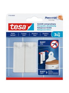   Akasztószög öntapadós, sima felületekhez 3 kg teherbírású 2 darab/bliszter Tesa Powerstrips