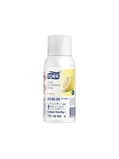 Légfrissítő utántöltő aerosol 75 ml A1 Premium Tork_236050 citrom