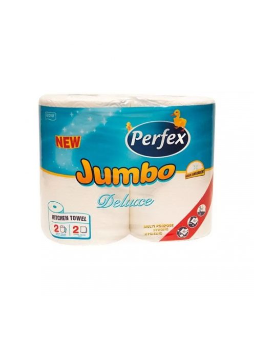 Háztartási papírtörlő 2 rétegű 2 tekercs/csomag 300 lap Boni Perfex Jumbo Deluxe