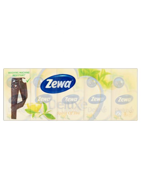 Papírzsebkendő 3 rétegű 10 x 10 db/csomag Zewa Deluxe Spirit of Tea