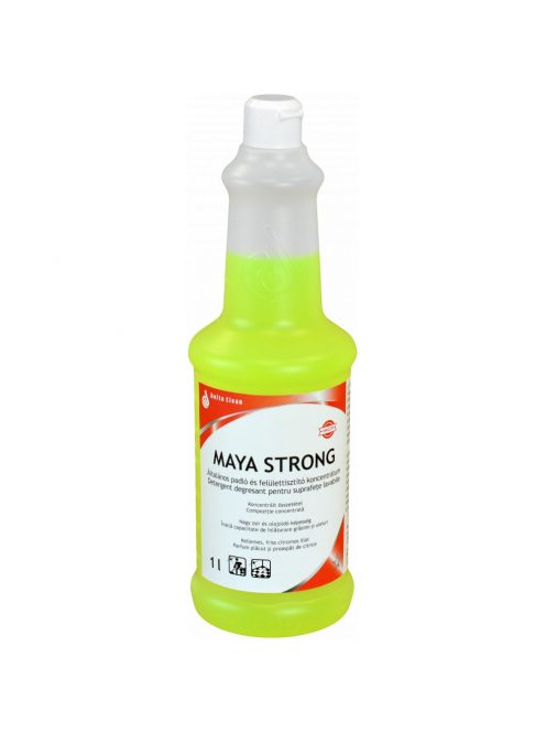 Padló- és felülettisztító koncentrátum erős zsíroldó hatással 1 liter Maya Strong