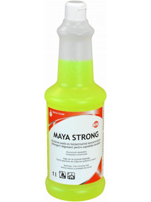 Padló- és felülettisztító koncentrátum erős zsíroldó hatással 1 liter Maya Strong