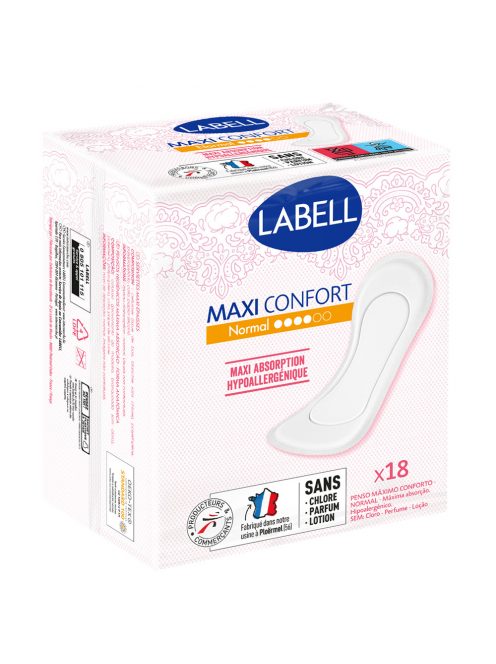 Egészségügyi betét 18 db/csomag normál Labell maxi comfort