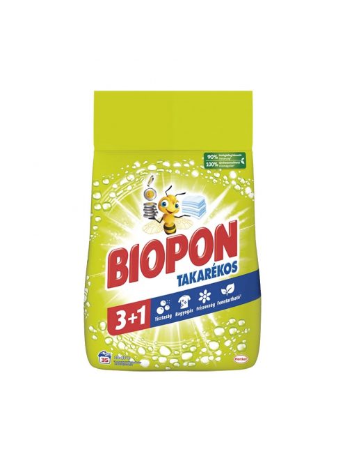 Mosópor 2,1 kg (35 mosás) fehér ruhákhoz Biopon Takarékos