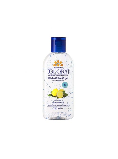 Kéz- és bőrfertőtlenítő gél 100 ml Glory citrom