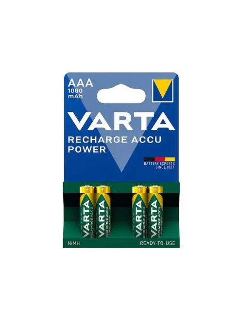 Elem tölthető akku AAA mikro 1000 mAH Power 4 db/csomag, Varta