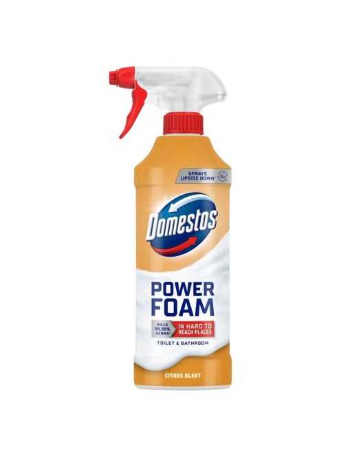 WC és fürdőszoba tisztító hab 435 ml Domestos Power Foam Citrus Blast