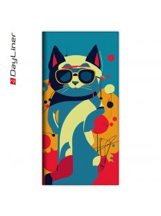   Zsebnaptár Colors fekvő heti, fehér lapokkal Astro Cat Dayliner 2025.