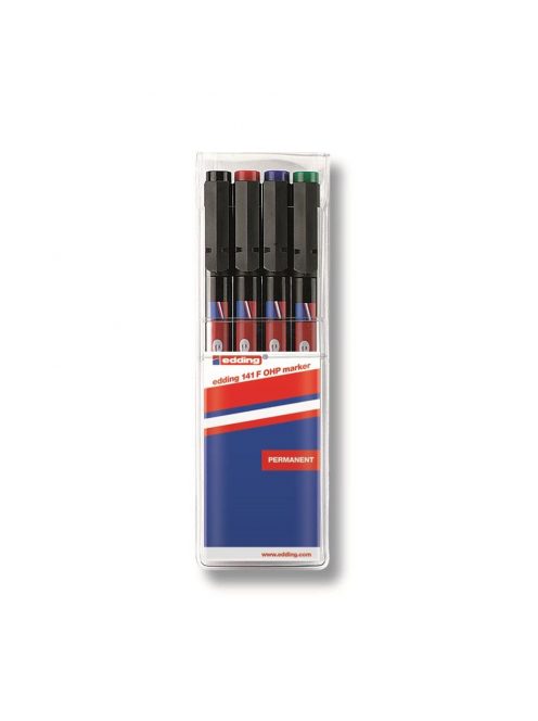 Alkoholos marker 0,6mm, 141F OHP Edding 4klt