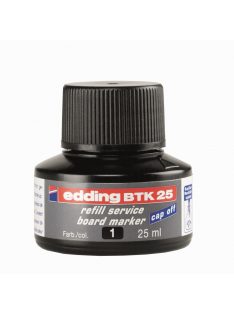   Tinta utántöltő táblamarkerhez 25ml, Edding BTK25 fekete 