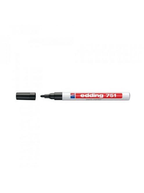 Lakkmarker 1-2mm, kerek Edding 751 fekete 