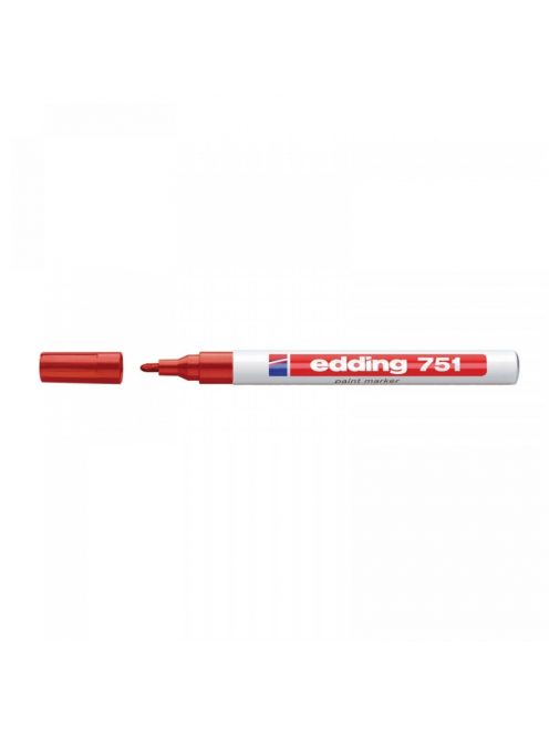 Lakkmarker 1-2mm, kerek Edding 751 piros 