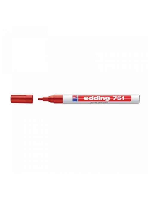 Lakkmarker 1-2mm, kerek Edding 751 piros 