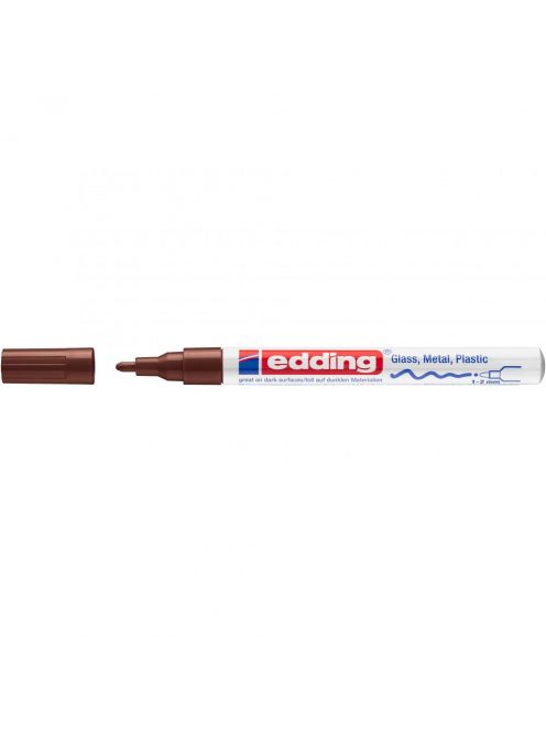 Lakkmarker 1-2mm, kerek Edding 751 barna 