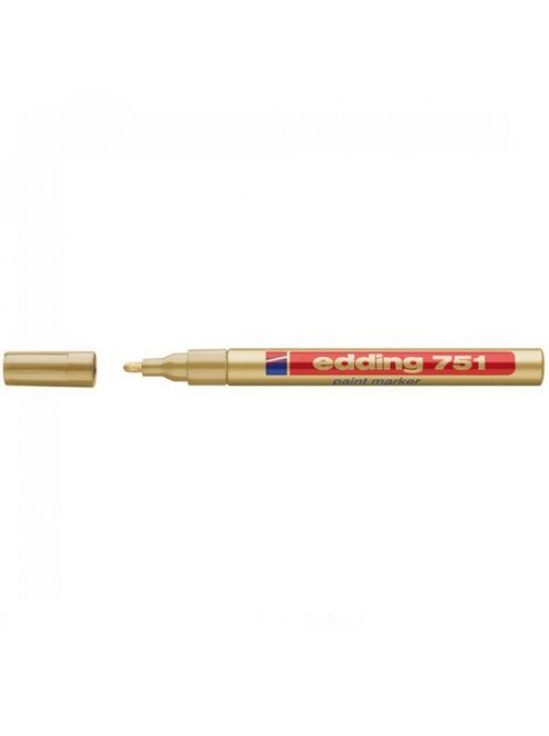 Lakkmarker 1-2mm, kerek Edding 751 arany 