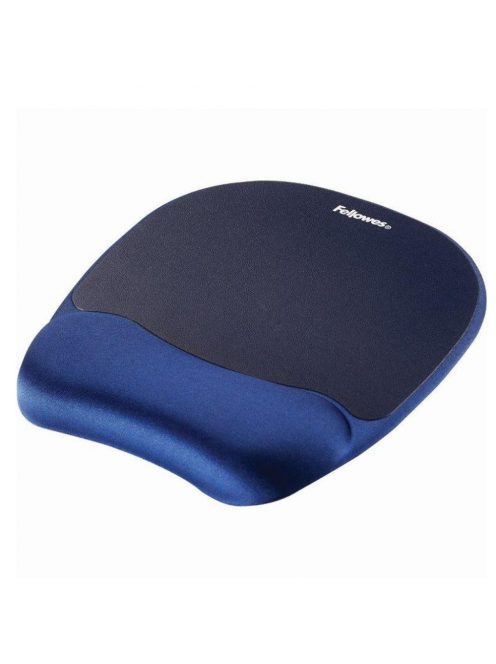 Egérpad csuklótámasszal, memoryhab töltésű, Fellowes® Memory Foam, zafírkék