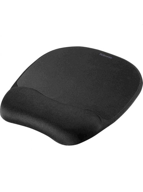 Egérpad csuklótámasszal, memoryhab töltésű, Fellowes® Memory Foam, fekete