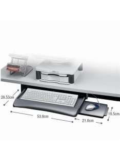 Billentyűzettartó, kihúzható, Fellowes® Underdesk